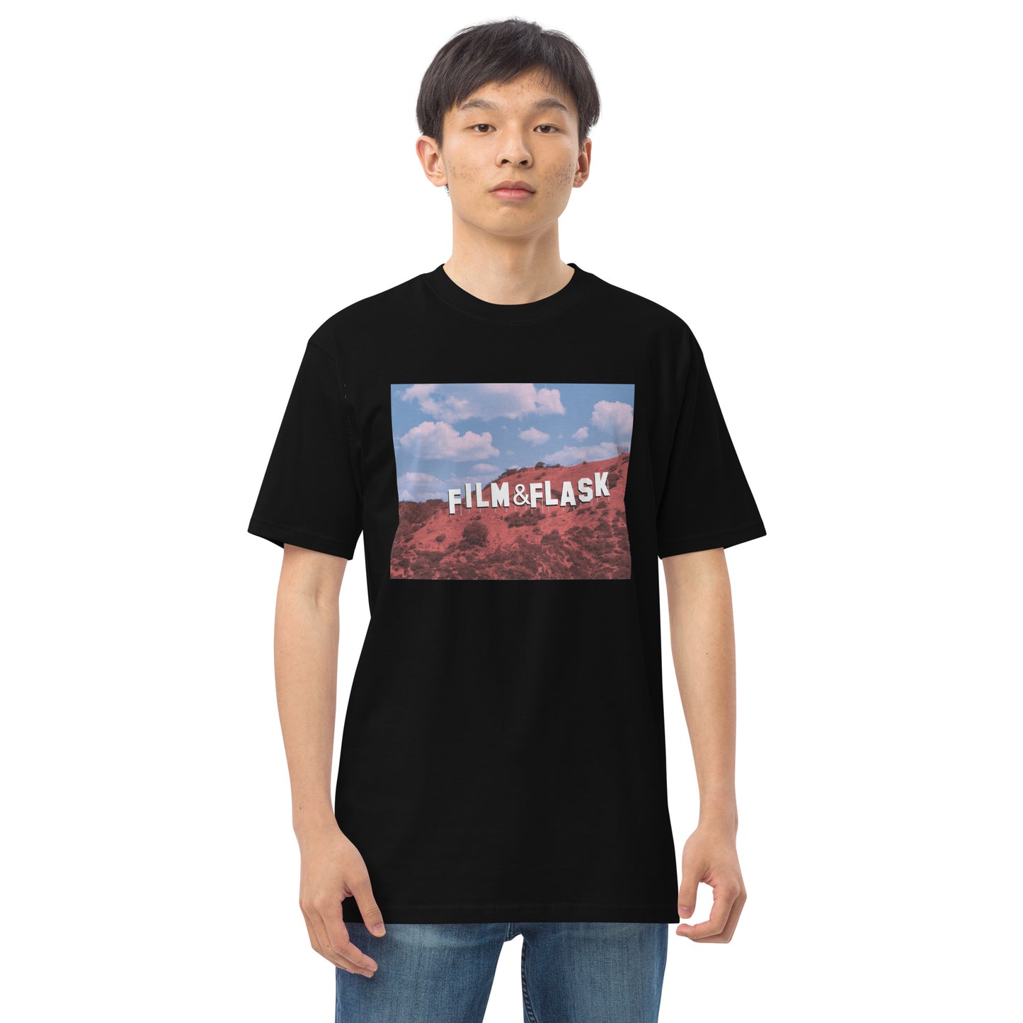 Flaskywood Hills Tee – Where Hollywood Meets Bourbon