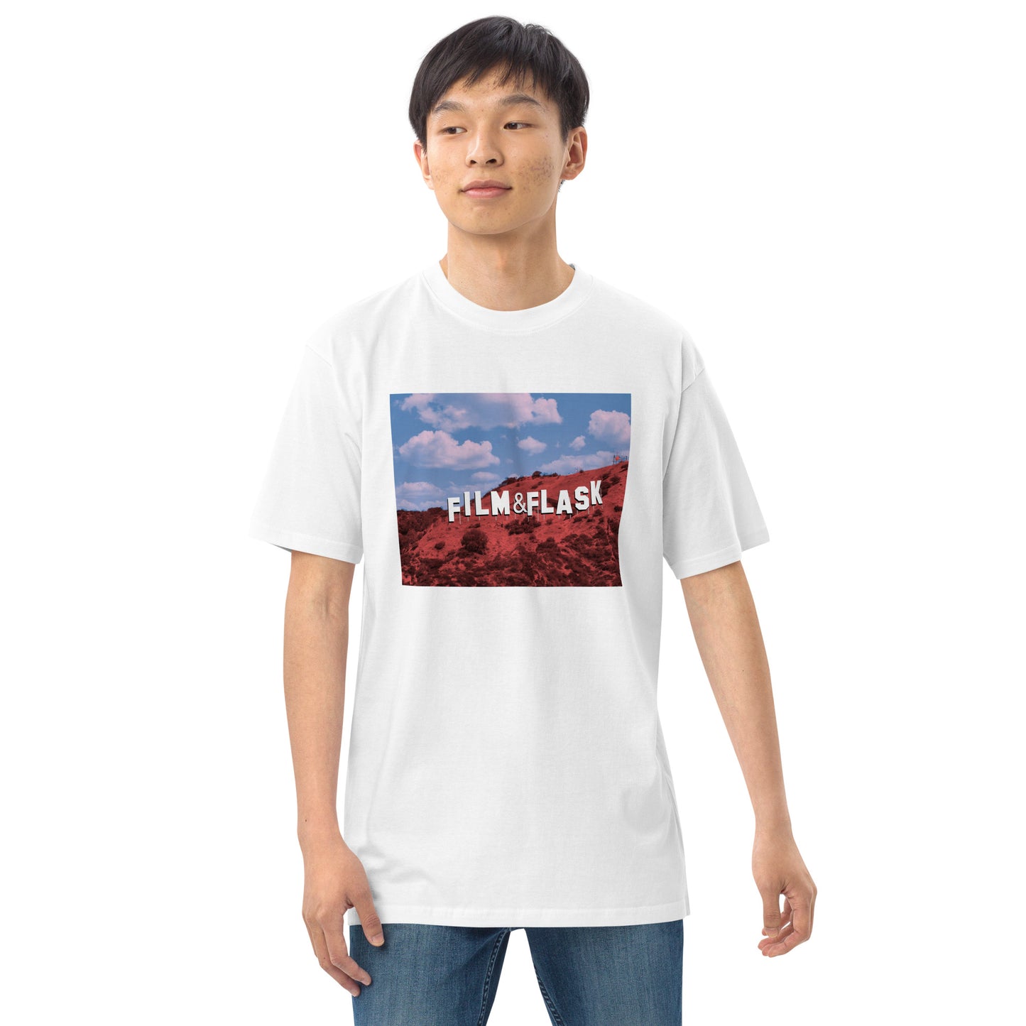 Flaskywood Hills Tee – Where Hollywood Meets Bourbon