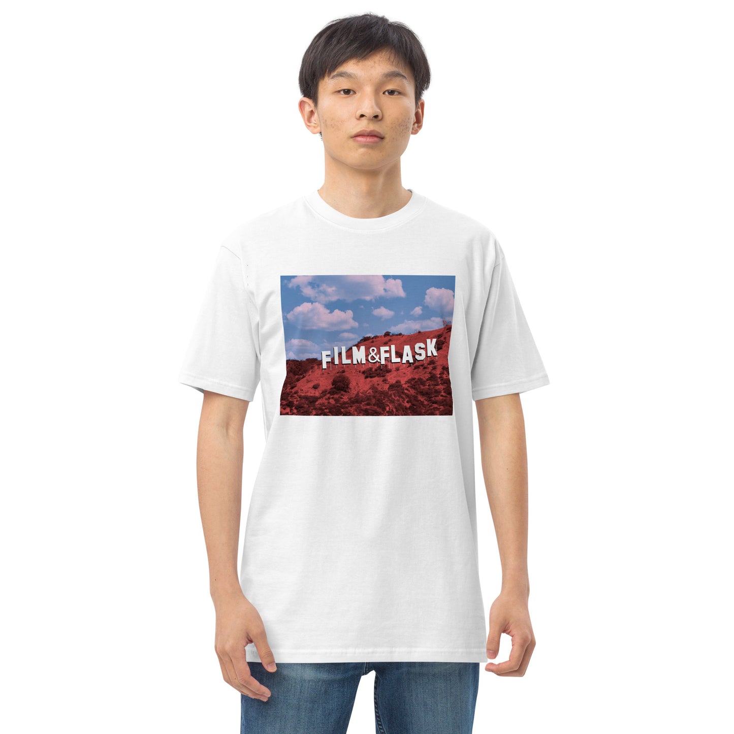 Flaskywood Hills Tee – Where Hollywood Meets Bourbon