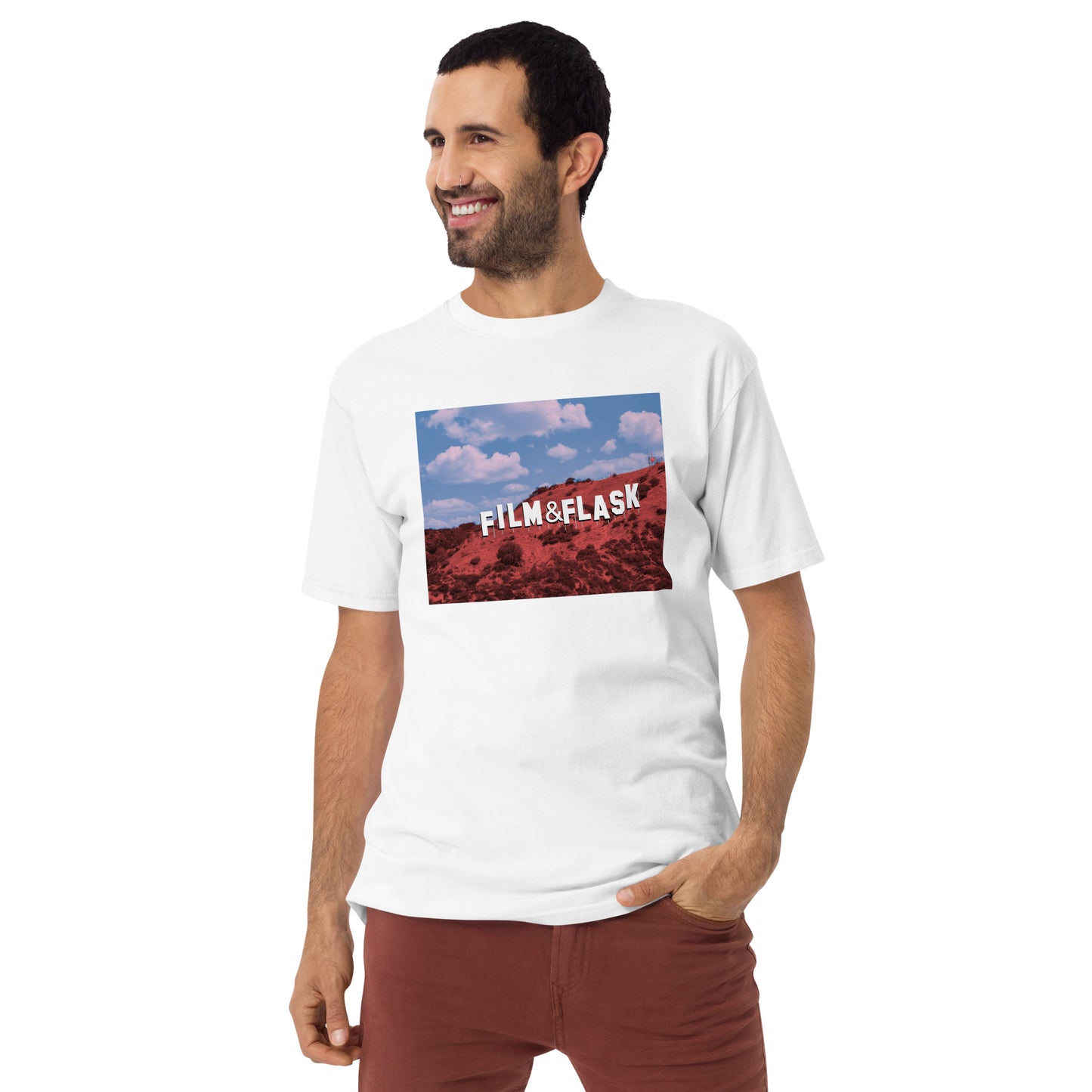 Flaskywood Hills Tee – Where Hollywood Meets Bourbon