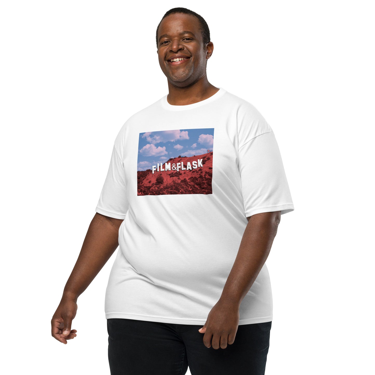 Flaskywood Hills Tee – Where Hollywood Meets Bourbon