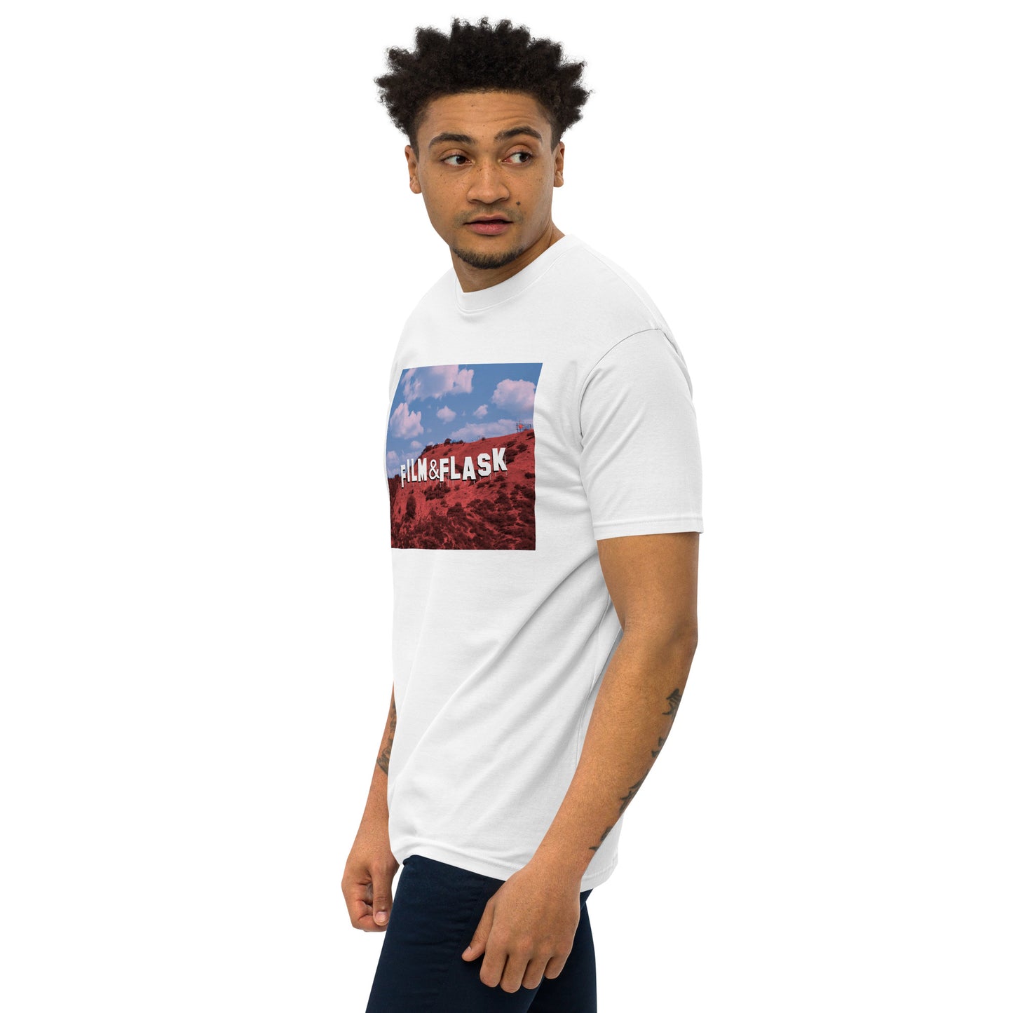 Flaskywood Hills Tee – Where Hollywood Meets Bourbon